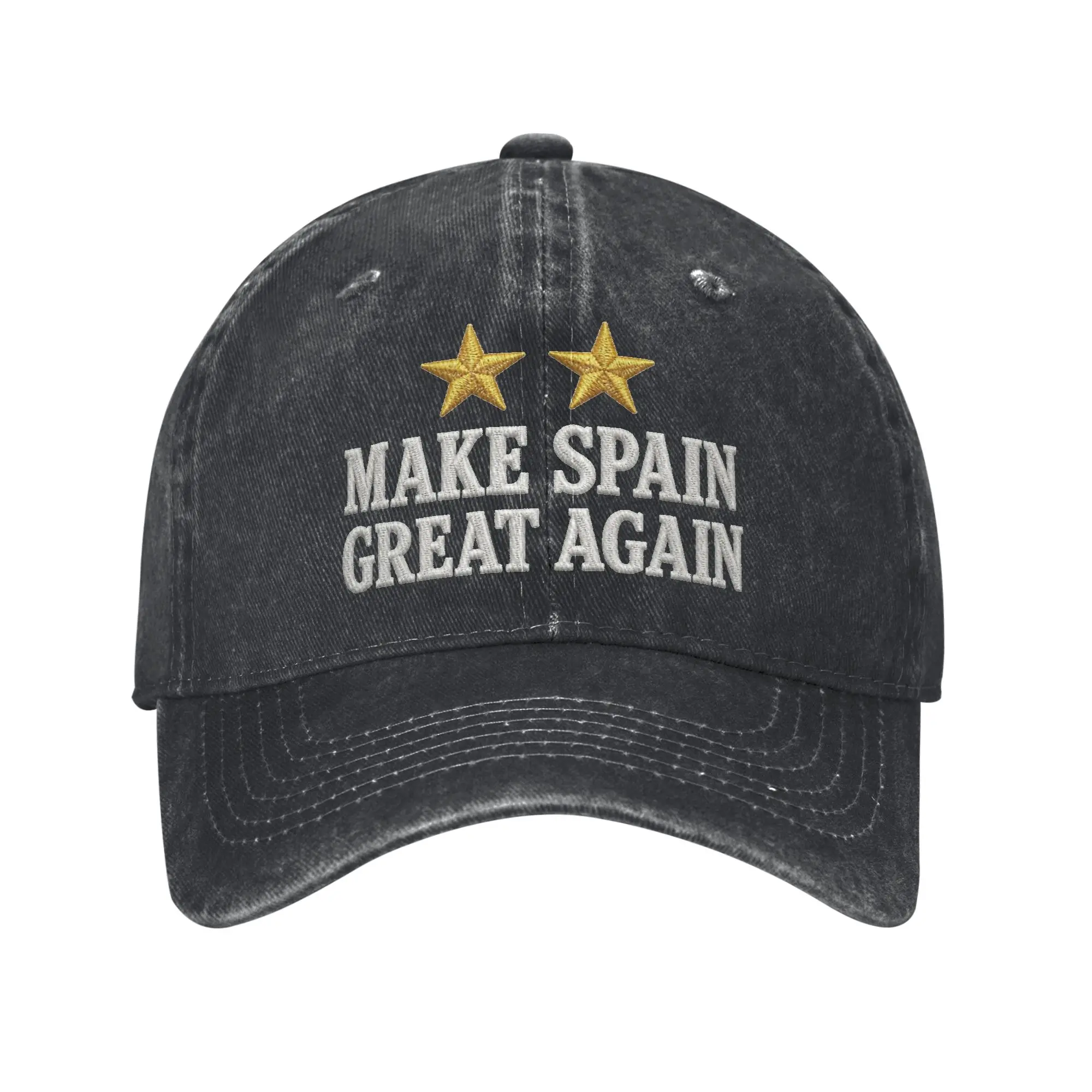 Men Women Make Spain Great Again  Caps Headwear Baseball Cap Vintage  Trucker Hats Adjustable