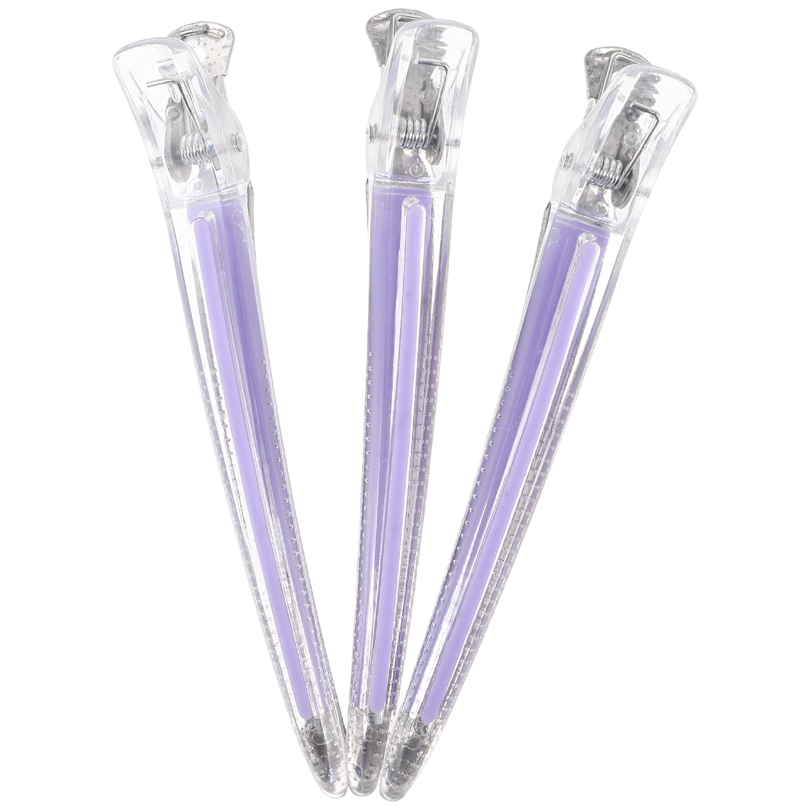 

3pcs Purple Acrylic Alligator Clips For Women Non-Slip Styling Tools Sectioning Hairdresser Accessories Durable Salon Hair Clips