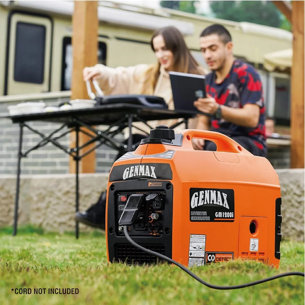 

Portable Generator，1200W Ultra-Quiet Gas Engine, EPA Compliant, Eco-Mode Feature, Ultra Lightweight for Backup Home Use& Camping