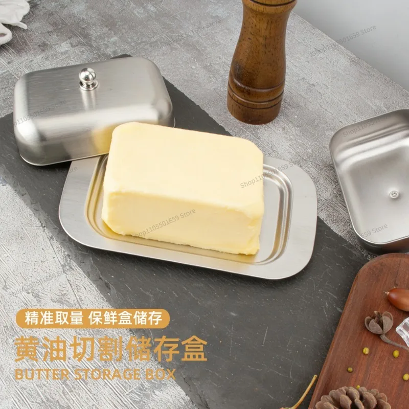 For Stainless Steel Butter Box, Cheese Cheese Butter Bread Pastry Storage Box
