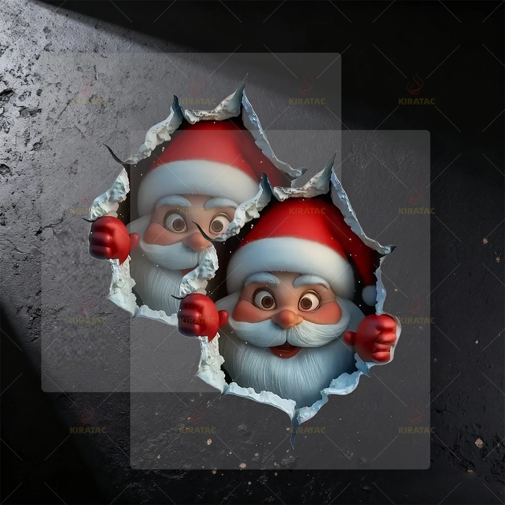 

Santa Claus Decoration Car Sticker for Windows Trunk Door Motocycle Fairing Tailbox Scooter Christmas Universal Vinyl Decals