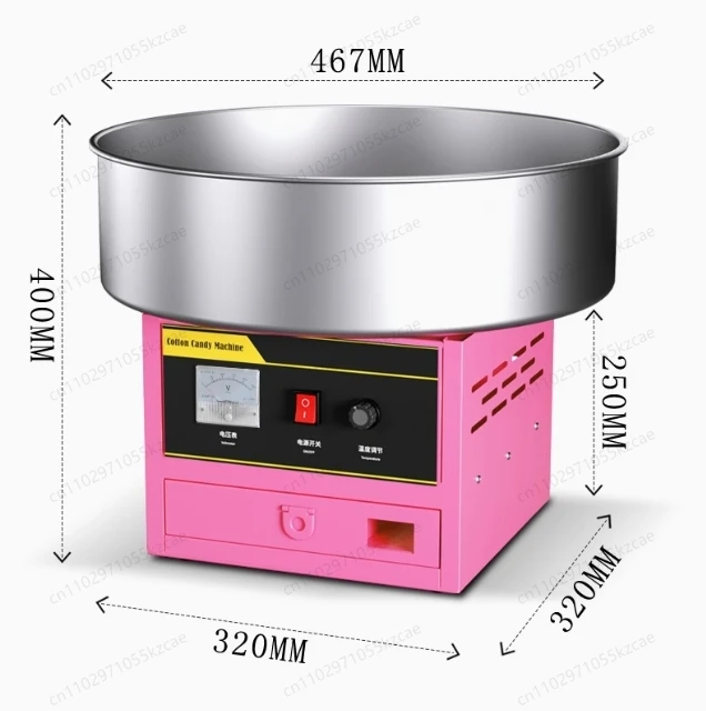 

Commercial Electric Marshmallow Machine, Automatic Fancy Cotton Candy Maker for Stall Business