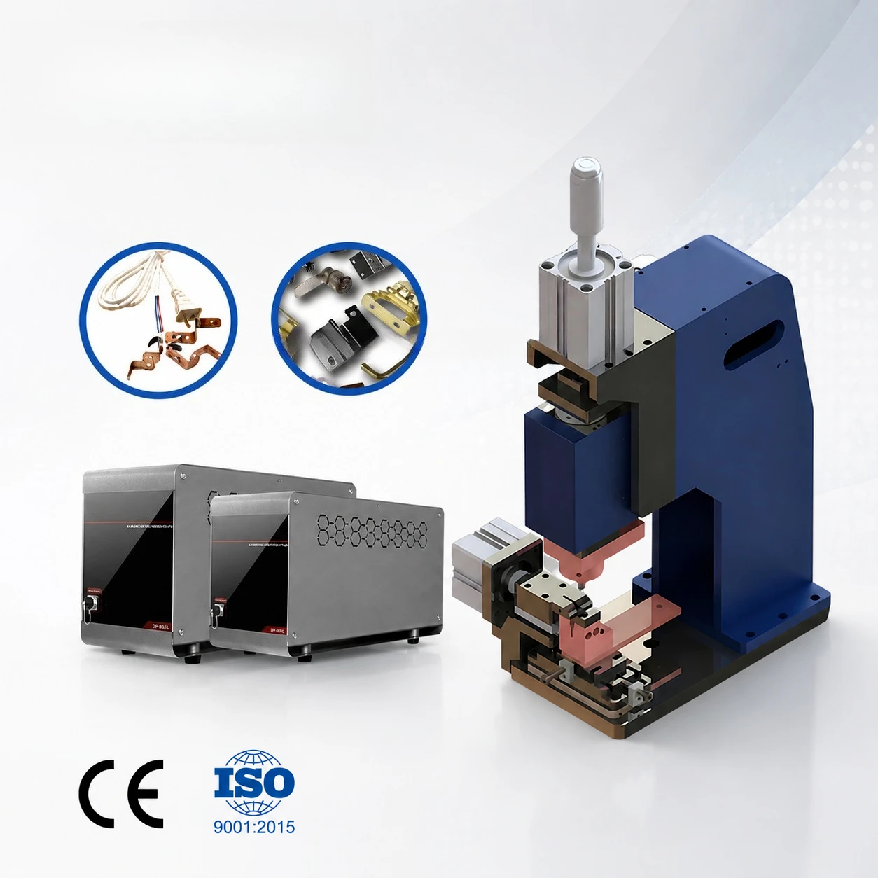 Electric Resistance Welding Pulse Transformer Control High Precision Pressurizing Mechanism Welding Machine for Metal Parts