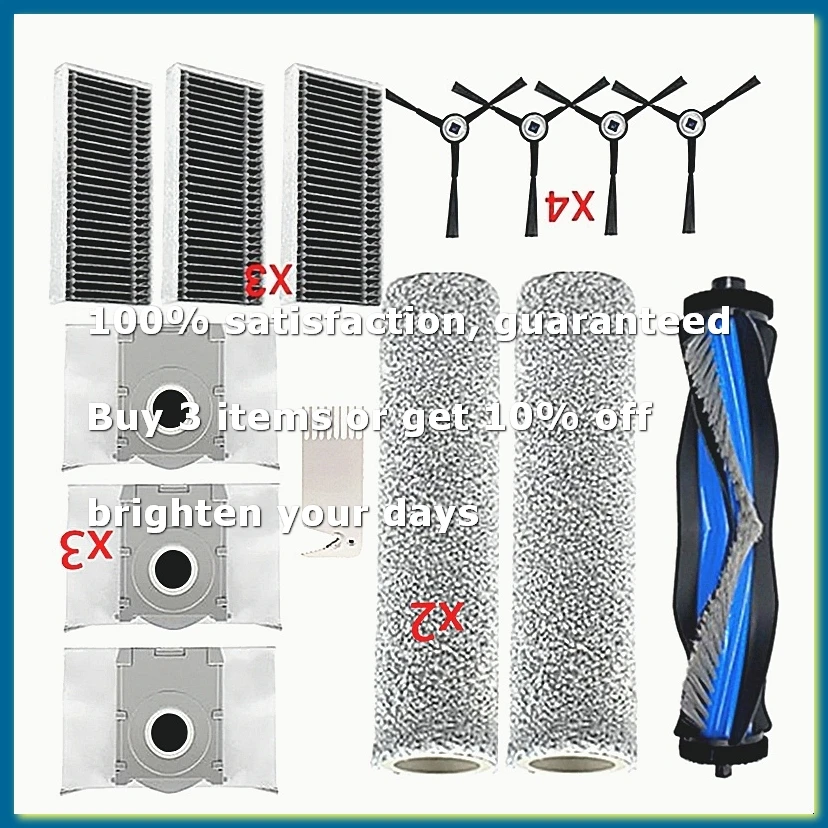 For X8 Omni, X8 PRO Omni Vacuum Cleaner Consumables Main Side Brush Filter Dust Bag Replacement Parts