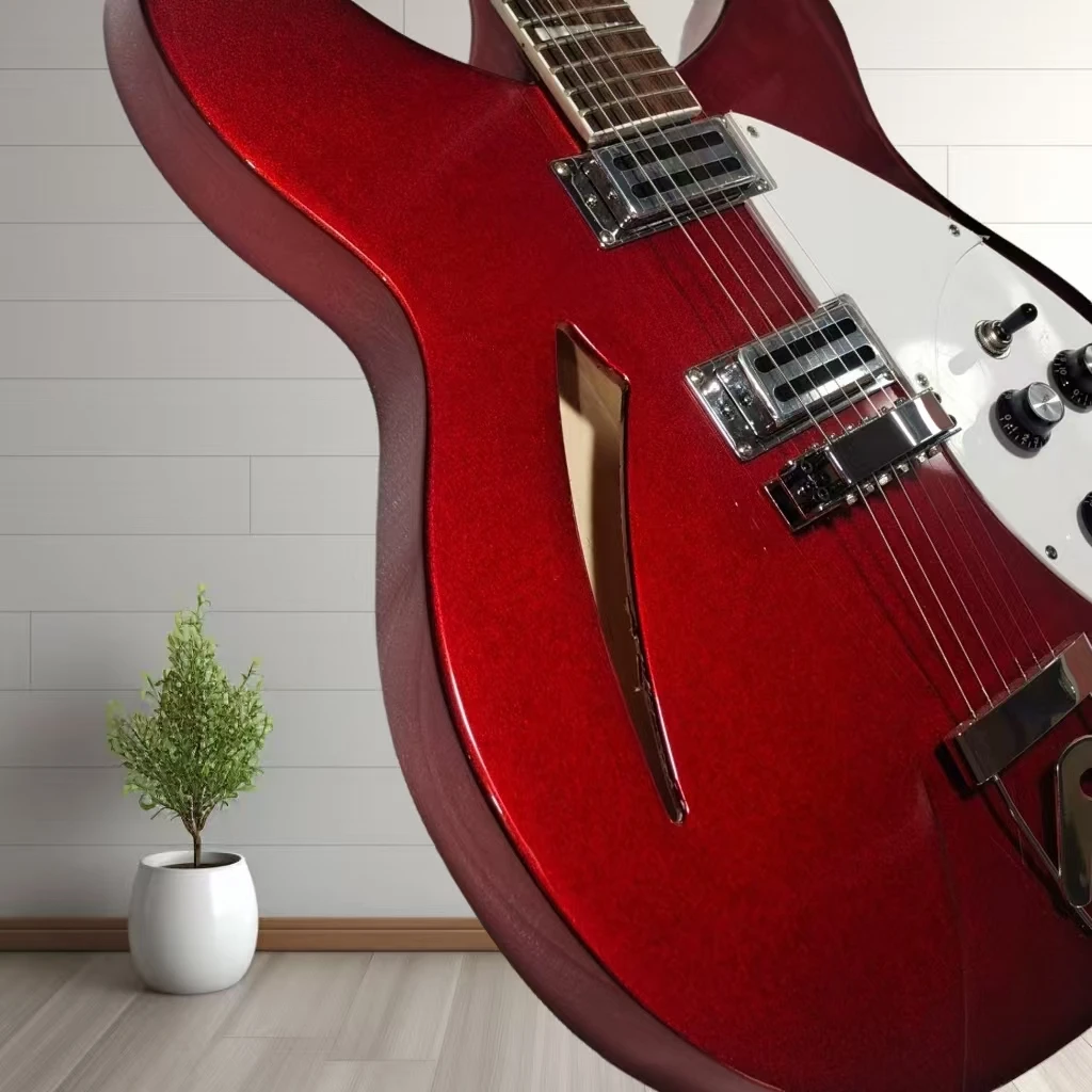 

Brand new jazz 6-string metallic red electric guitar