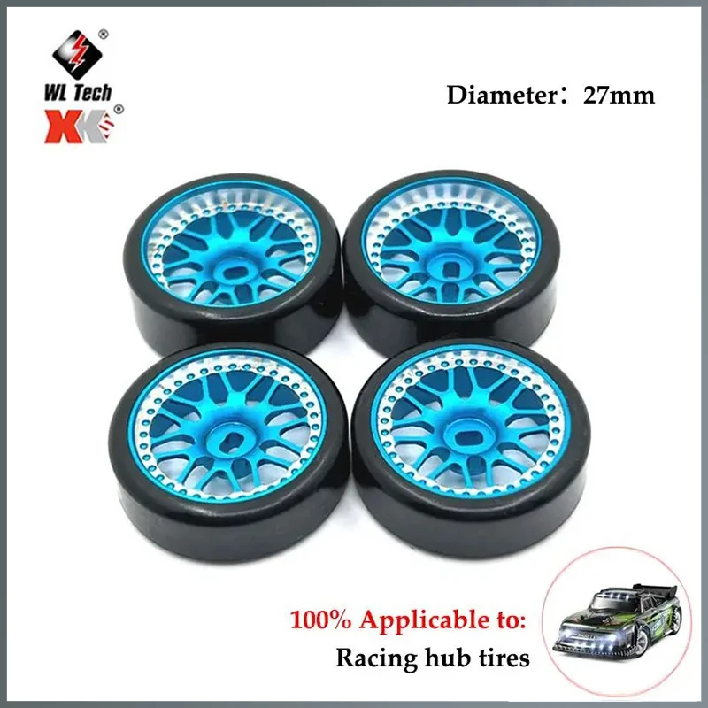 Wltoys Mosquito Car Jing Shang 1/28 284131 K969 K989 RC Car Upgrade Two Wide Two Narrow Outer Diameter 27mm Drift Wheel Tires