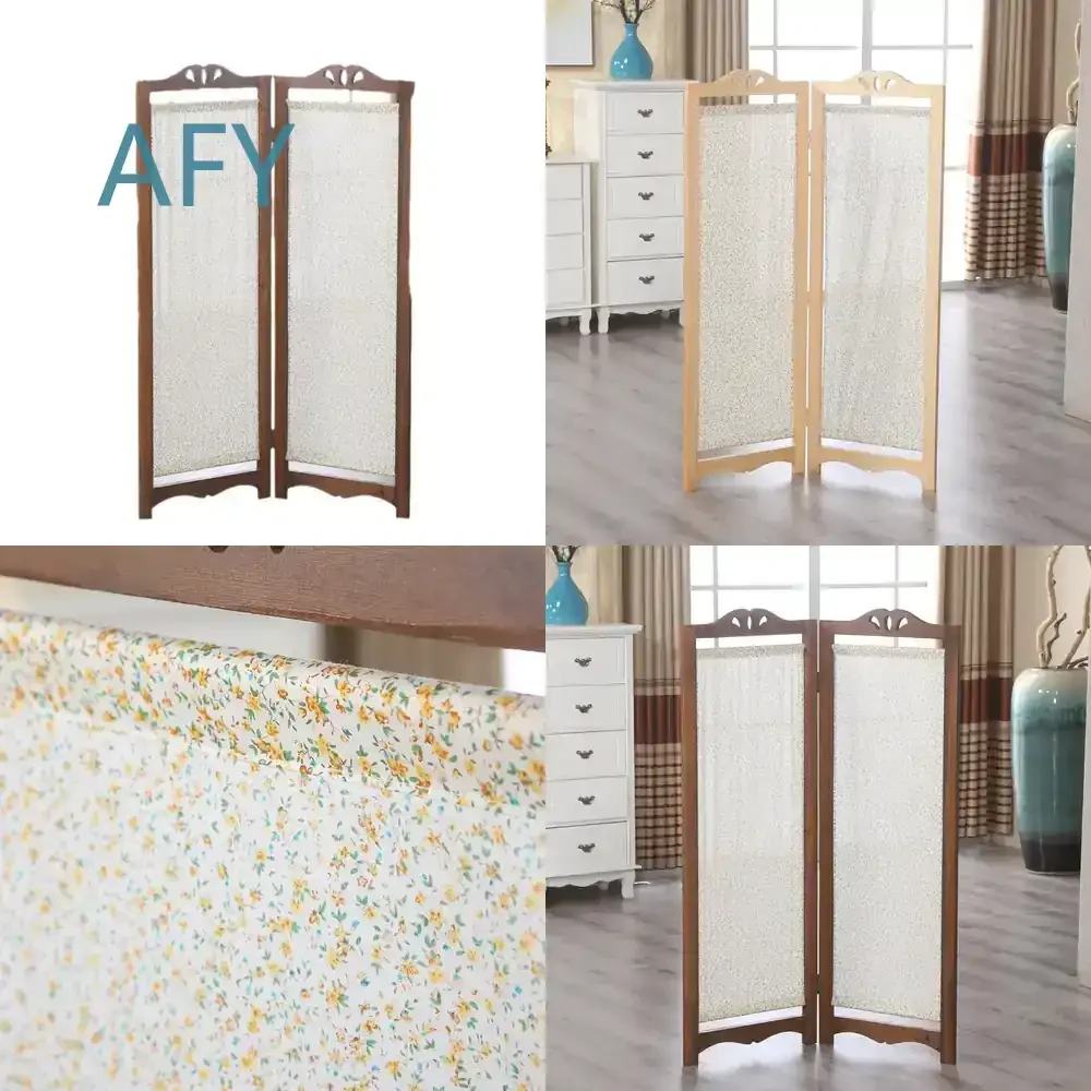 Korean Simple Wind Partition Folding Screen for Living Room Home Modern Entrance Door Bedroom Decor for Solid Wood Style