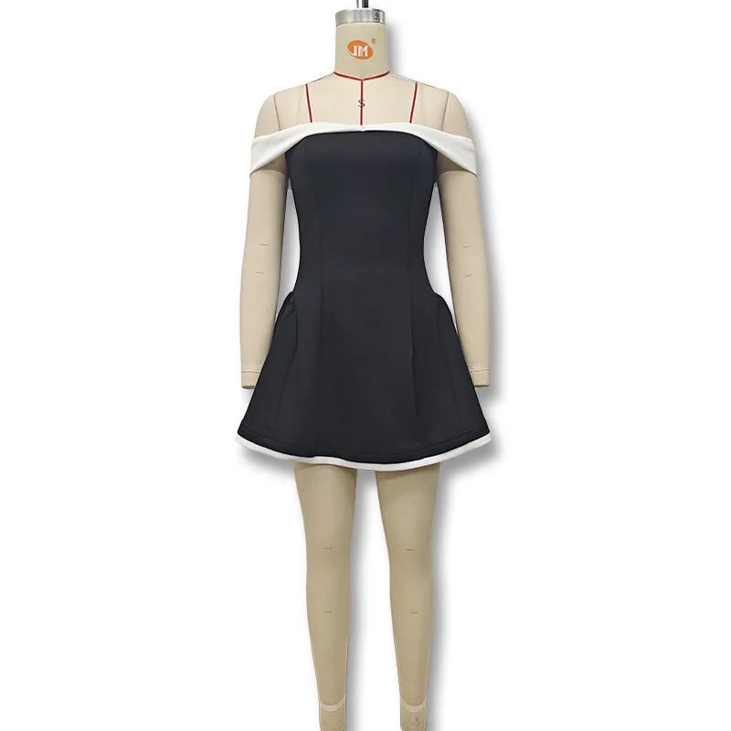 فساتين XTOCEAN قصيرة مثيرة بدون حمالات للنساء بدون أكتاف فستان ضيق أنيق لحفلات أعياد الميلاد وحفلات السهرة القصيرة