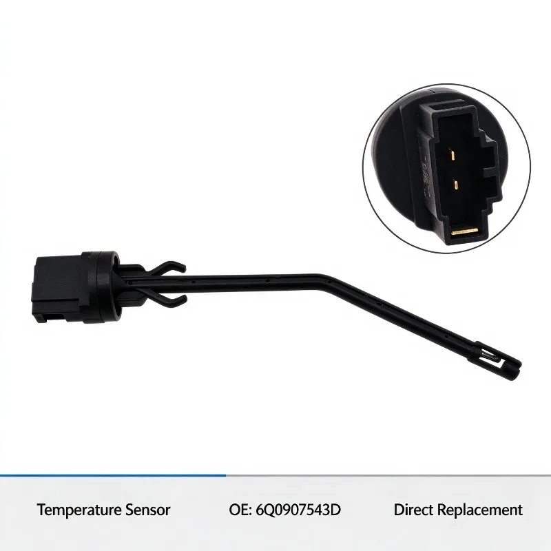 Compatible with VW Audi Temperature Sensor 6Q0907543D 6RD907543 6Q0907543A Coolant Air Intake Replacement