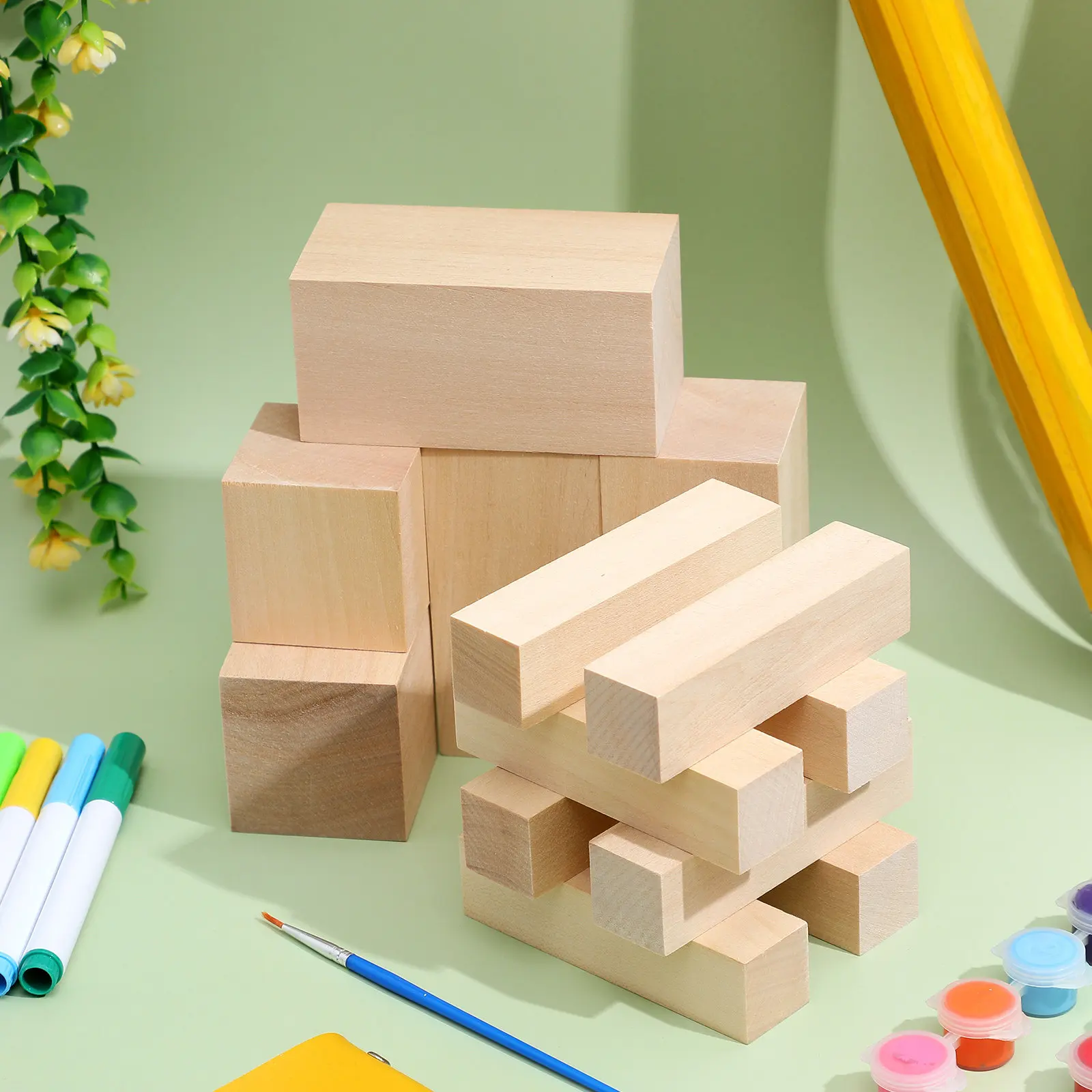 

13Pcs Basswood Blocks Natural Finish Wood Carving Practice Blanks for DIY Crafts Whittling Beginners Kit Basswood Carving Blocks