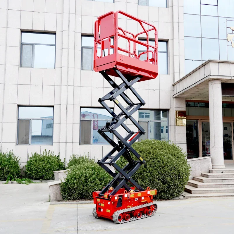 Hydraulic Self-Propelled Scissor Lift Platform Aerial Work Platform Mini Electric Work Lifting 6m 8m 12m Easy To Operate