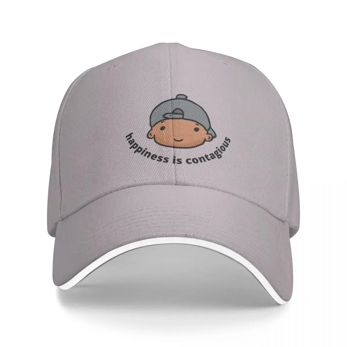 

Happiness Is ContagiousBaseball Cap Caps Hat Luxury Brand Hats Women Hats Men'S