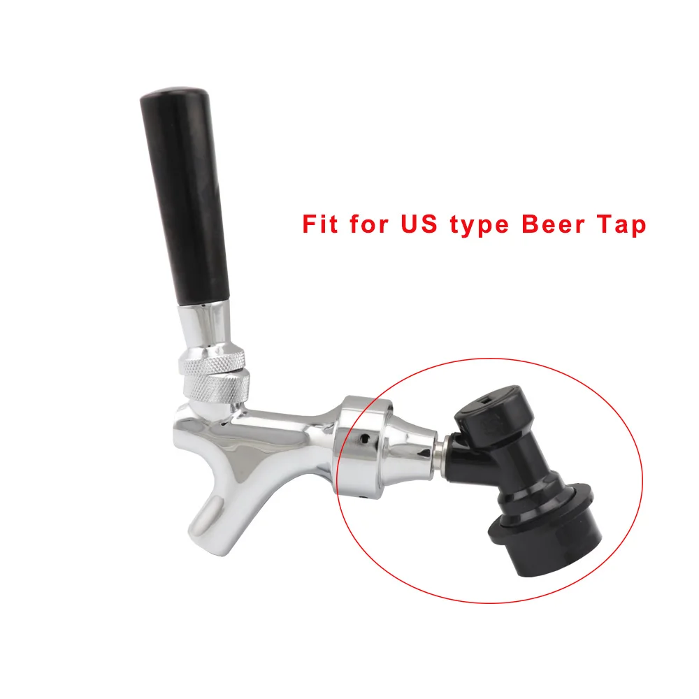 Cornelius Keg Liquid Ball Lock Disconnect with MFL Quick Connect Adapter Homebrew U.S Type Draft Beer Faucet Adapter Dispenser