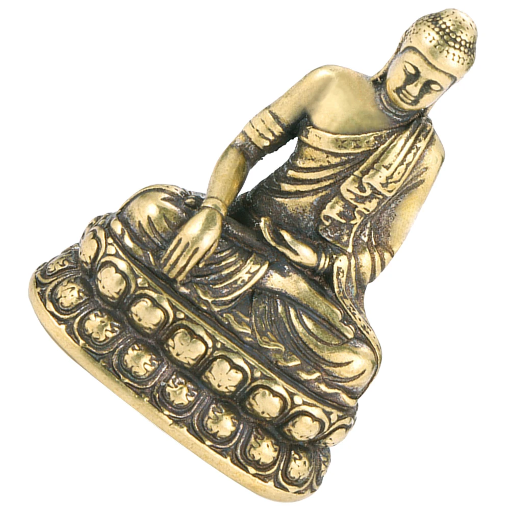 

Vintage Copper Buddha Statue Unique Fashionable Temple Decoration Indoor Desktop Decor Exquisite Gift Friends Family