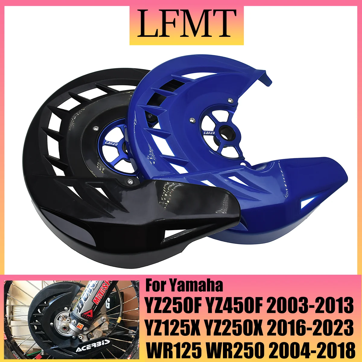 

For Yamaha YZ250 YZ250F YZ450F YZ125X YZ250X WR125 WR250 WR250F WR450F YZ250FX YZ450FX 2003-2021 Front Brake Disc Guard Cover