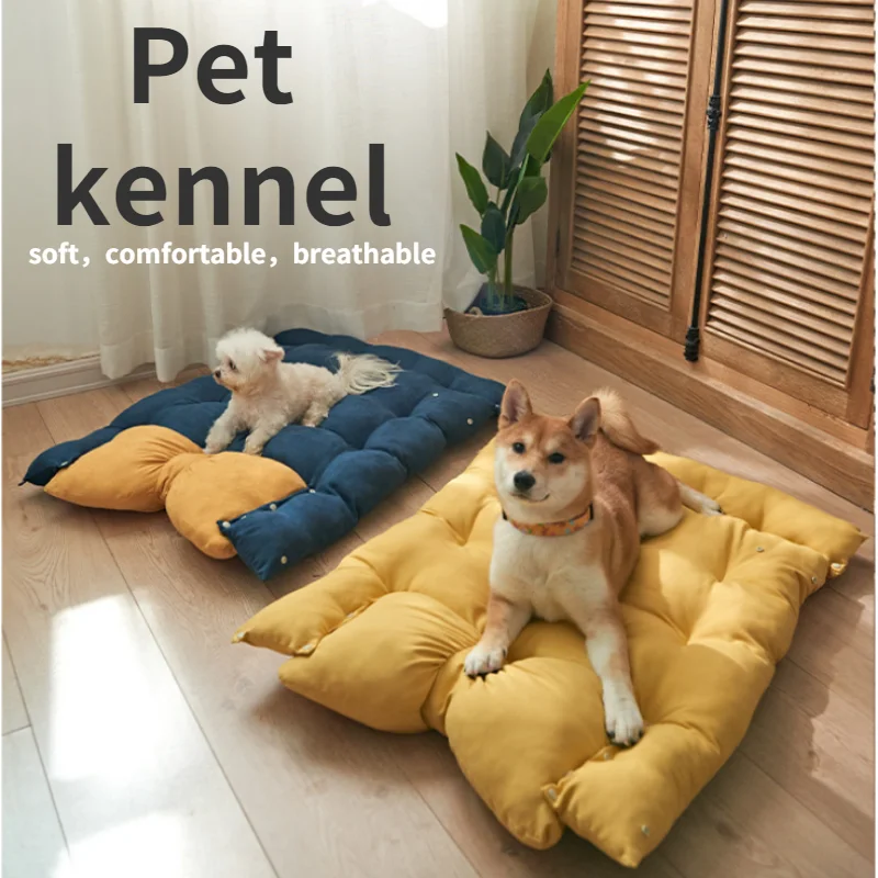 

Butterknot design pet bed soft cat mat dog beds for large dogs puppy folding dog kennel cat bed Husky Tidy cute pet sleeping pad