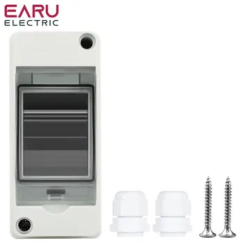 HT-2 IP65 防水配電斷路器箱面板安裝 2 路 PC ABS 塑膠戶外電氣 MCB 太陽能接線盒 6 最佳銷售 太陽能匯流箱 - №6