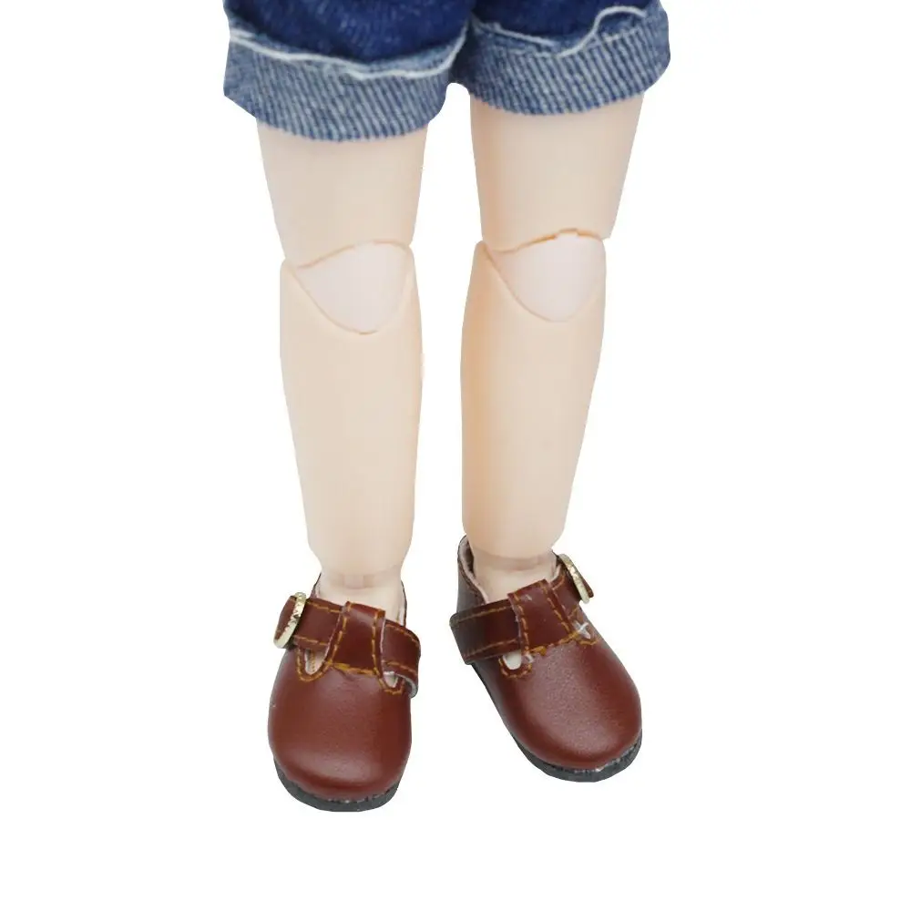 1 para nowych butów dla lalek dla Labubu dla 1/6 BJD dla 15 cm lalki Śliczne buty ze skóry PU dla lalki Blyth Doll Cosplay Akcesoria