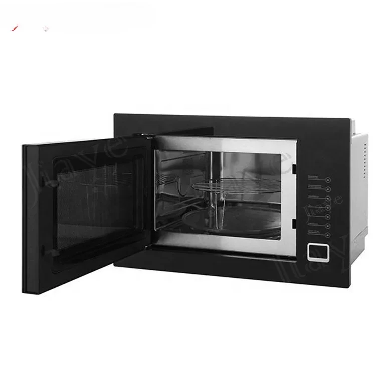 --- Microondas de cozinha doméstica 20L/25L/28L/34L/44L Horno De Microondas Cavidade de aço inoxidável embutida em forno de micro-ondas com grelha