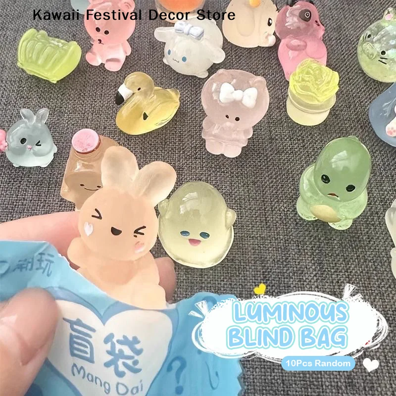 10pcs Cute Mini Simulation Animal Model Action Surprise Dolls Lovely Figures Fake Candy Guess Blind Bag For Christmas Birth Gift