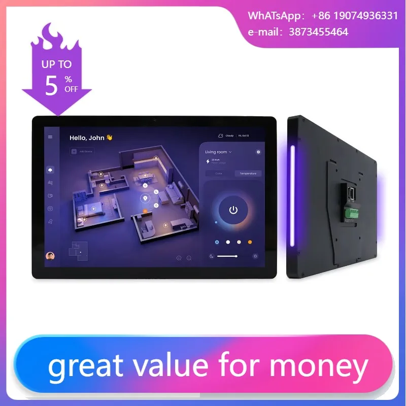 

Настенный планшет для умного дома с Android, 5.5/8/10.1 дюймов, 4+64 ГБ, POE, RS485, защищенный промышленный планшет