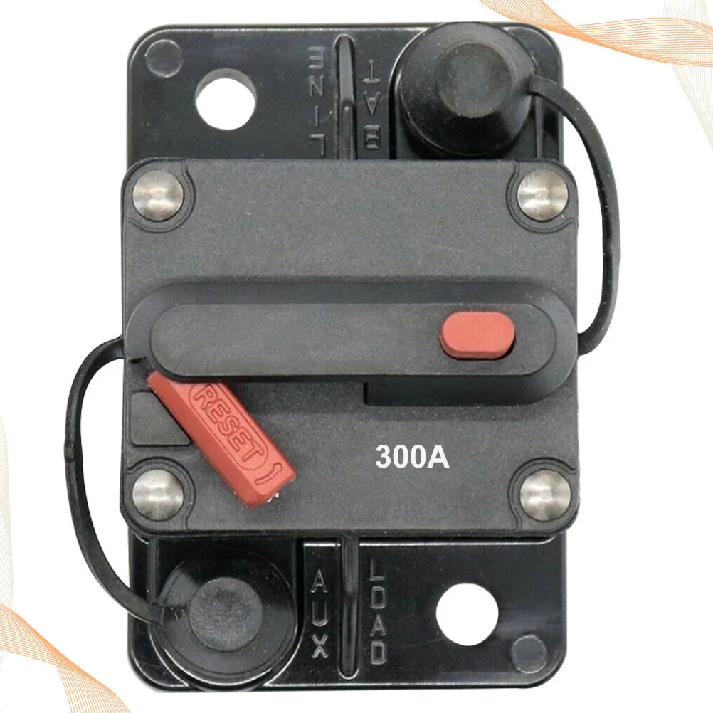 

300A 12V~36V Waterproof Dustproof Auto Reset Fuse For Car Truck Rv Marine Trailer Panel Mount Mini Circuit Breaker Fuse Circuit