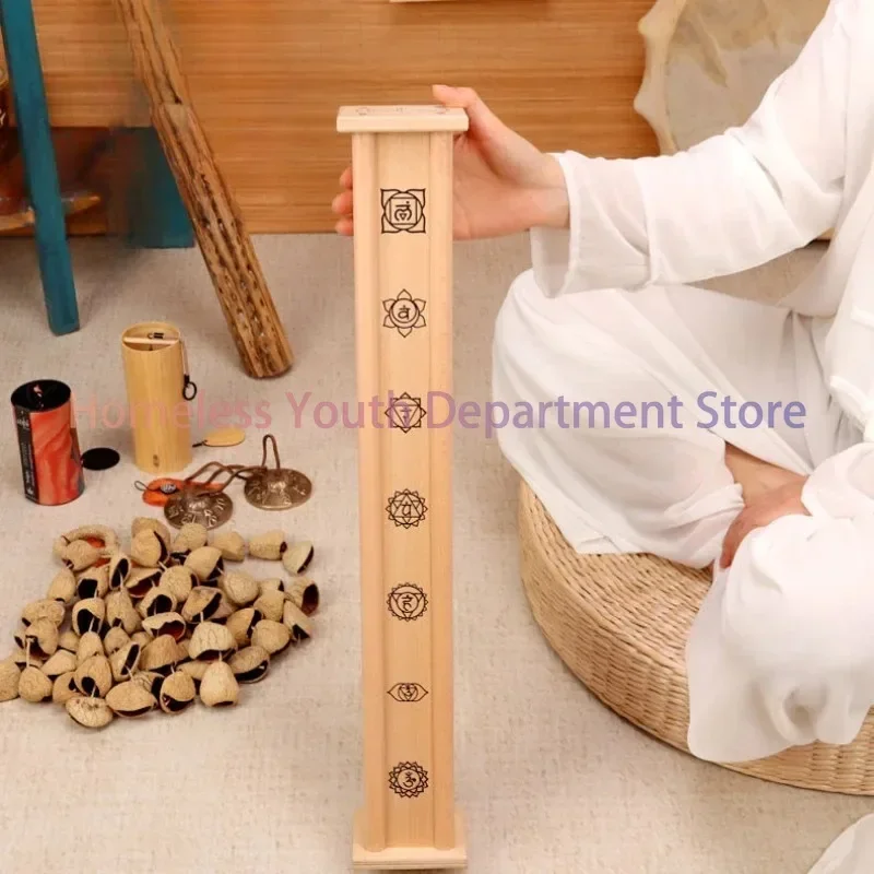 Rain Stick Birch Automatic Yoga Meditation Ocean Sound Rainmaker Device Rain Pillar Blu Healing Musical Orff Instruments