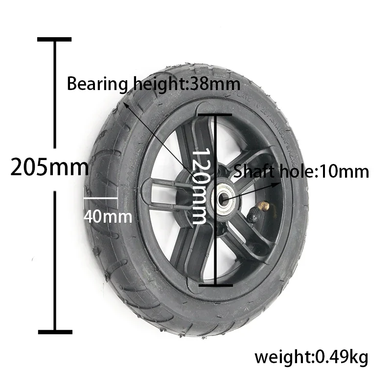 200x45 inner tube outer tyre 6mm 8mm 10mm inner hole 8 inch wheel for Stroller Electric Scooter accessories