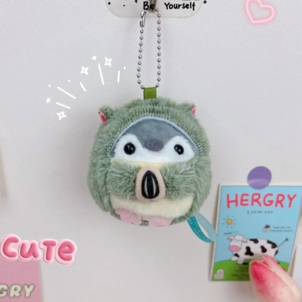 

Cartoon Penguin Plush Keychain Little Duck Bread Bee Animal Penguin Stuffed Toys Lucky Koi Soft Penguin Doll Pendant Bag Hanging