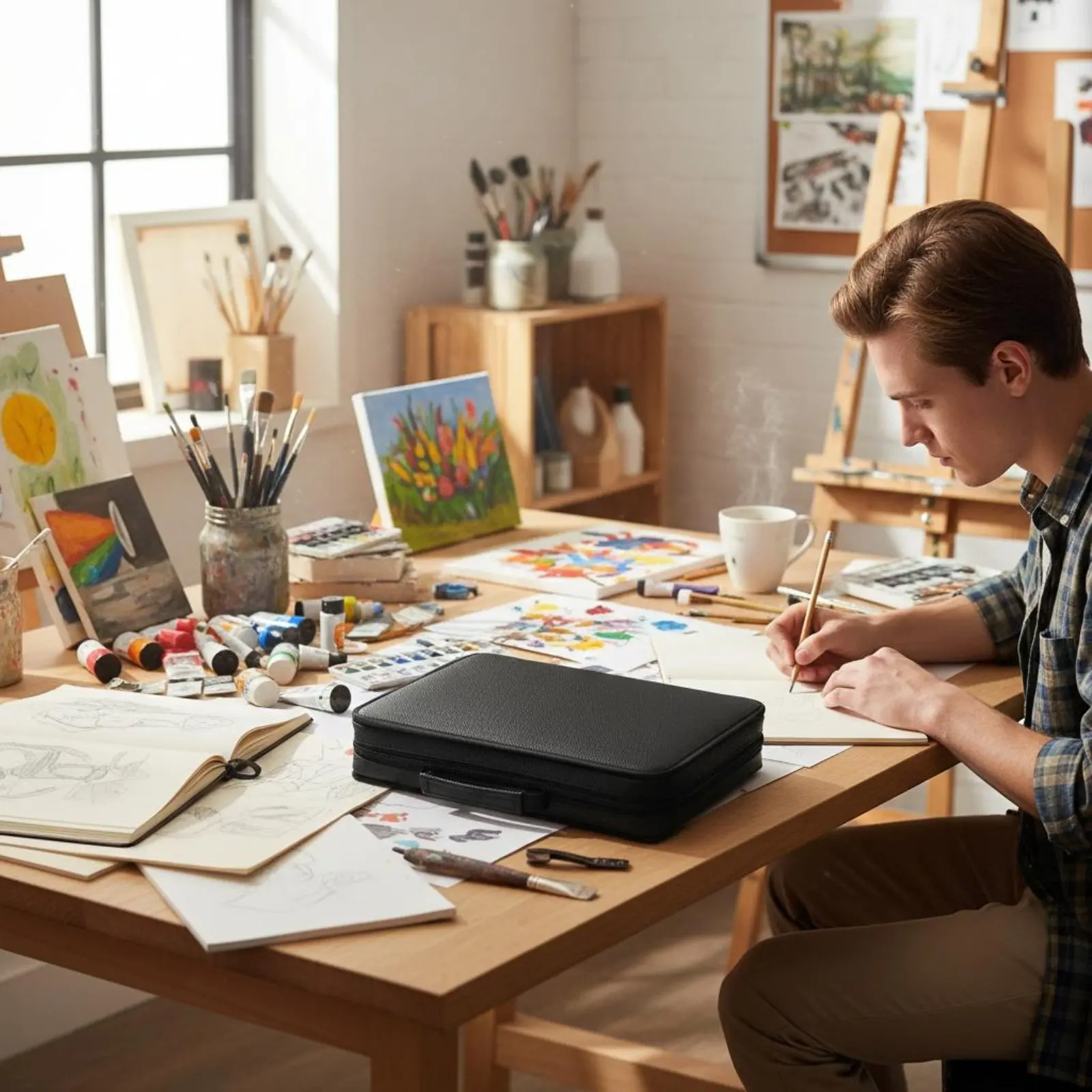 astuccio-per-pennarelli-di-grande-capacita-con-doppia-chiusura-a-strappo-organizzatore-multilivello-per-pennarelli-custodia-portapenne-multi-scomparto-a-lunga-durata