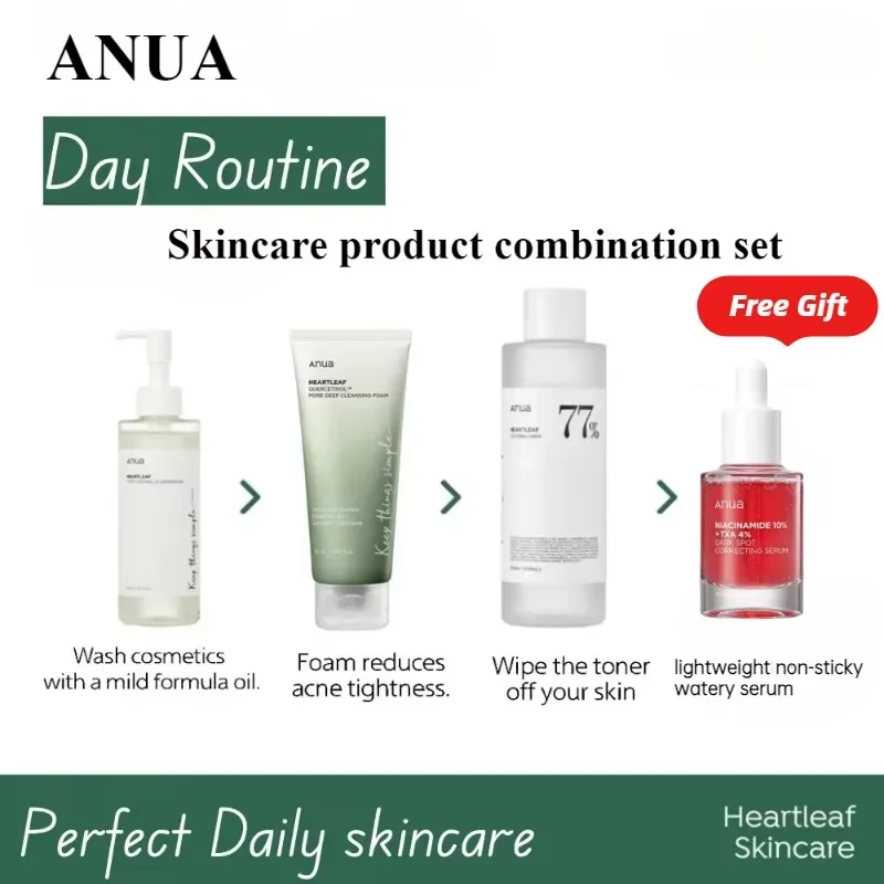 Korean Anua Heartleaf Pore Control Cleansing Oil Face Acne Care Toner 77 Serum Faciales Originales Beauty Products Skin Care Set