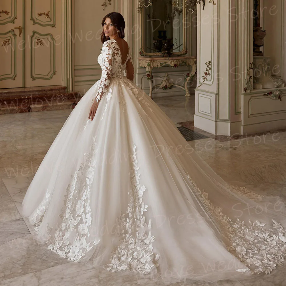 a line wedding dress in spanish Lace Spaghetti Straps V Neck A-line Wedding Dress With Sweep Train C00