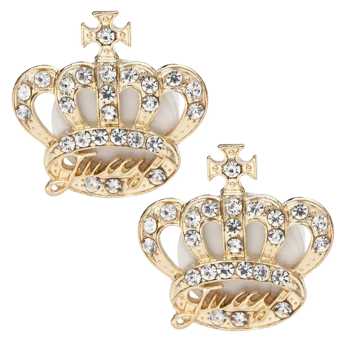 

2Pcs Rhinestone Shape Car Aromatherapy Diffuser Perfume Clip Auto Vent Decoration Sparkling Elegant Car Air Freshener