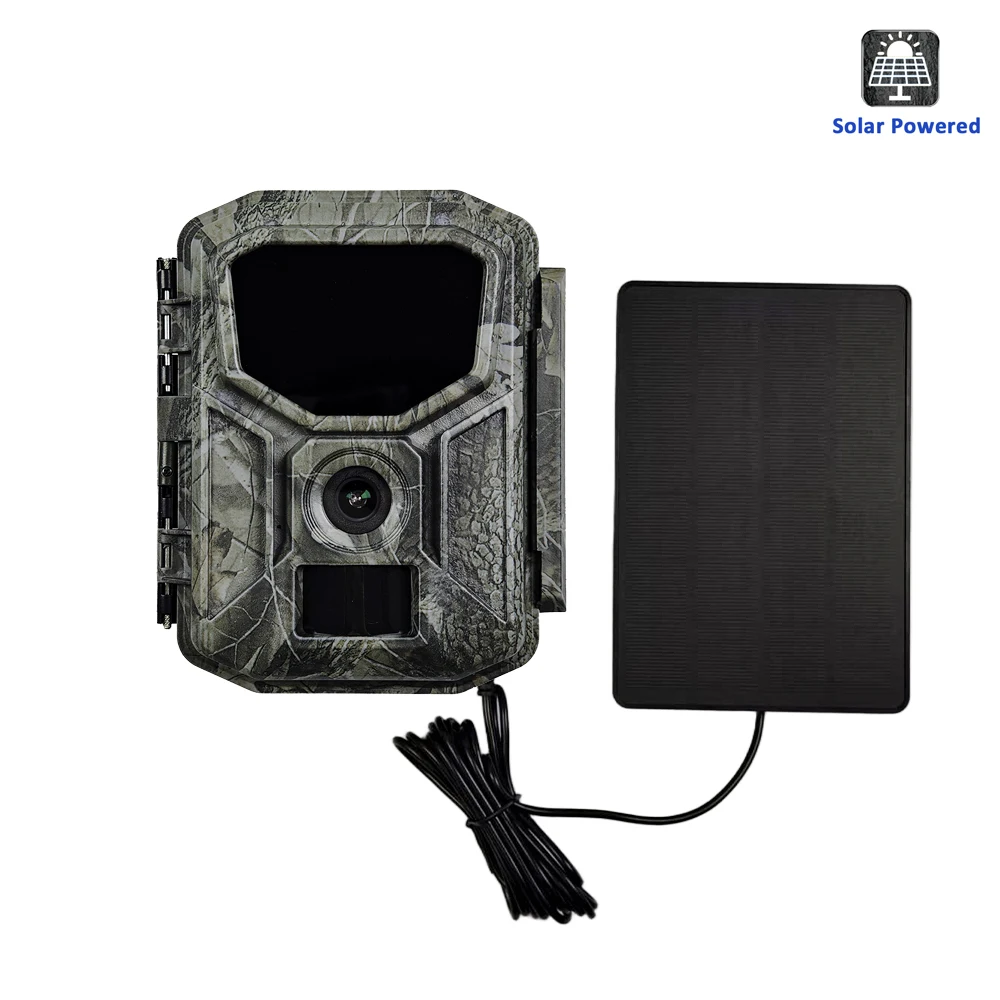 

WIFI 8K 60MP CMOS Infrared Camera for Hunting Solar Panel 3.5W Powered Photo TrapTrail Camera with 7800mAh Rechargeable Battery