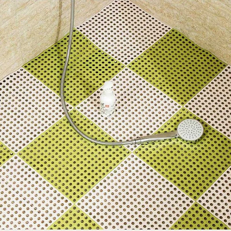 Anti Slip Pvc Bath Mats with Sucker 30X30cm Massage Carpet Floor Rug for WC Shower Room Kitchen Drain Feet Pad Table Cup Mat