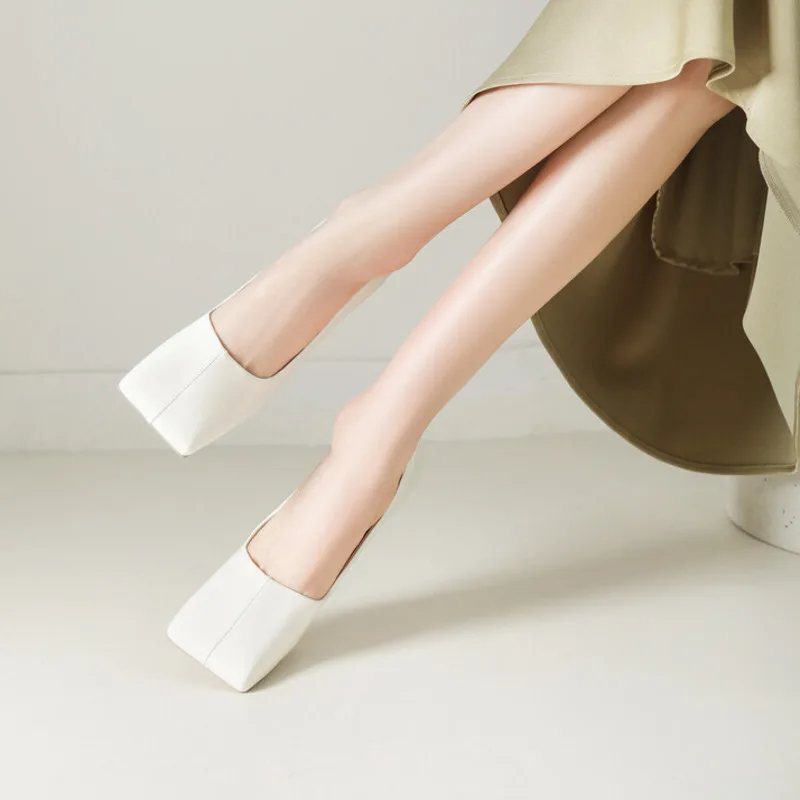 

Women's Square Toe High Heels Pumps Comfortable Office Work Shoes Elegant Party Wedding Shoes