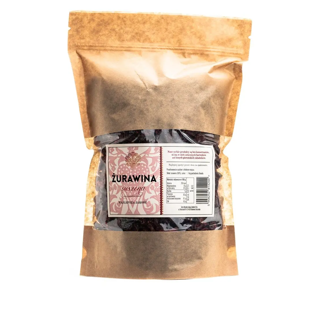 Suszona żurawina z Kanady 1kg -  Schronisko Bukowina