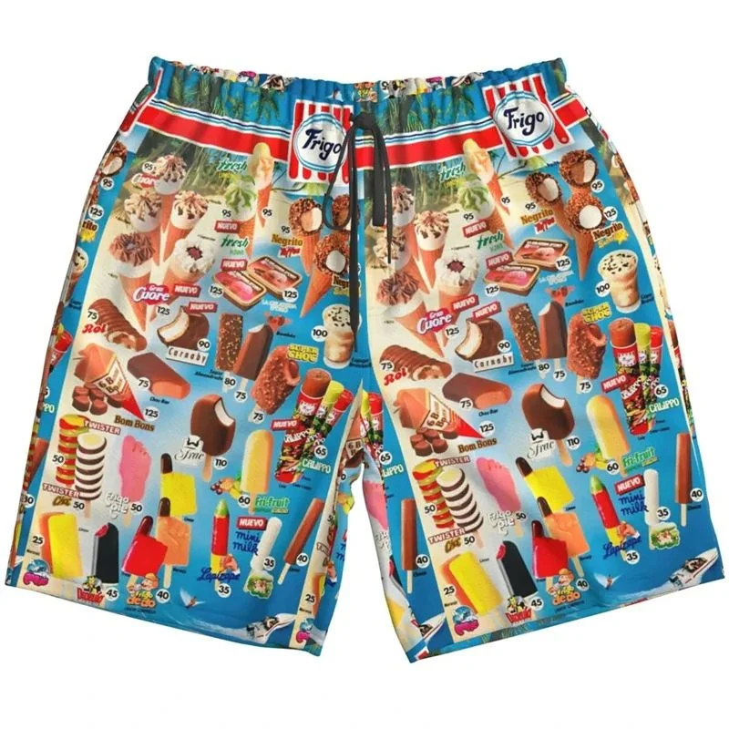 Рисунок 3 - Мужские пляжные шорты с 3D-принтом мороженого