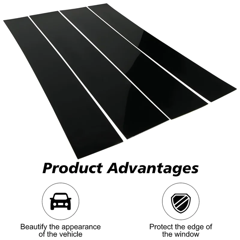 

Строгие автомобильные стойки, молдинги для отделки дверного окна, наклейка против царапин для Cadillac Escalade 2007-2014, замена глянцевого черного цвета