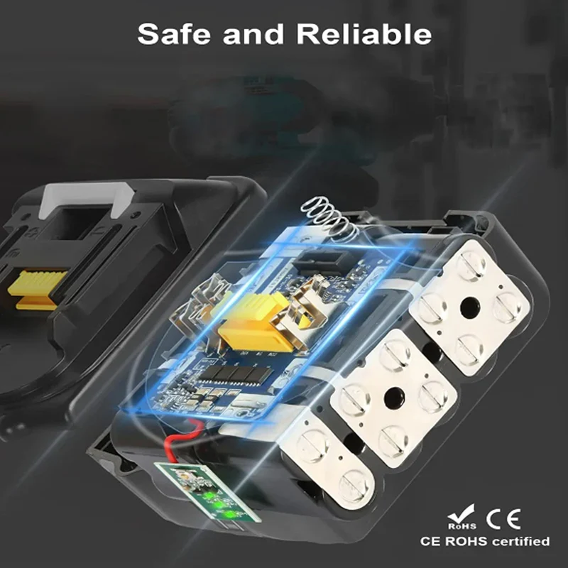 BL1830 Battery Case Makita 18V DIY 3.0Ah 6.0Ah 1860 1850 Shell Box With BMS PCB Board Charging Protection LED Digital BL1840