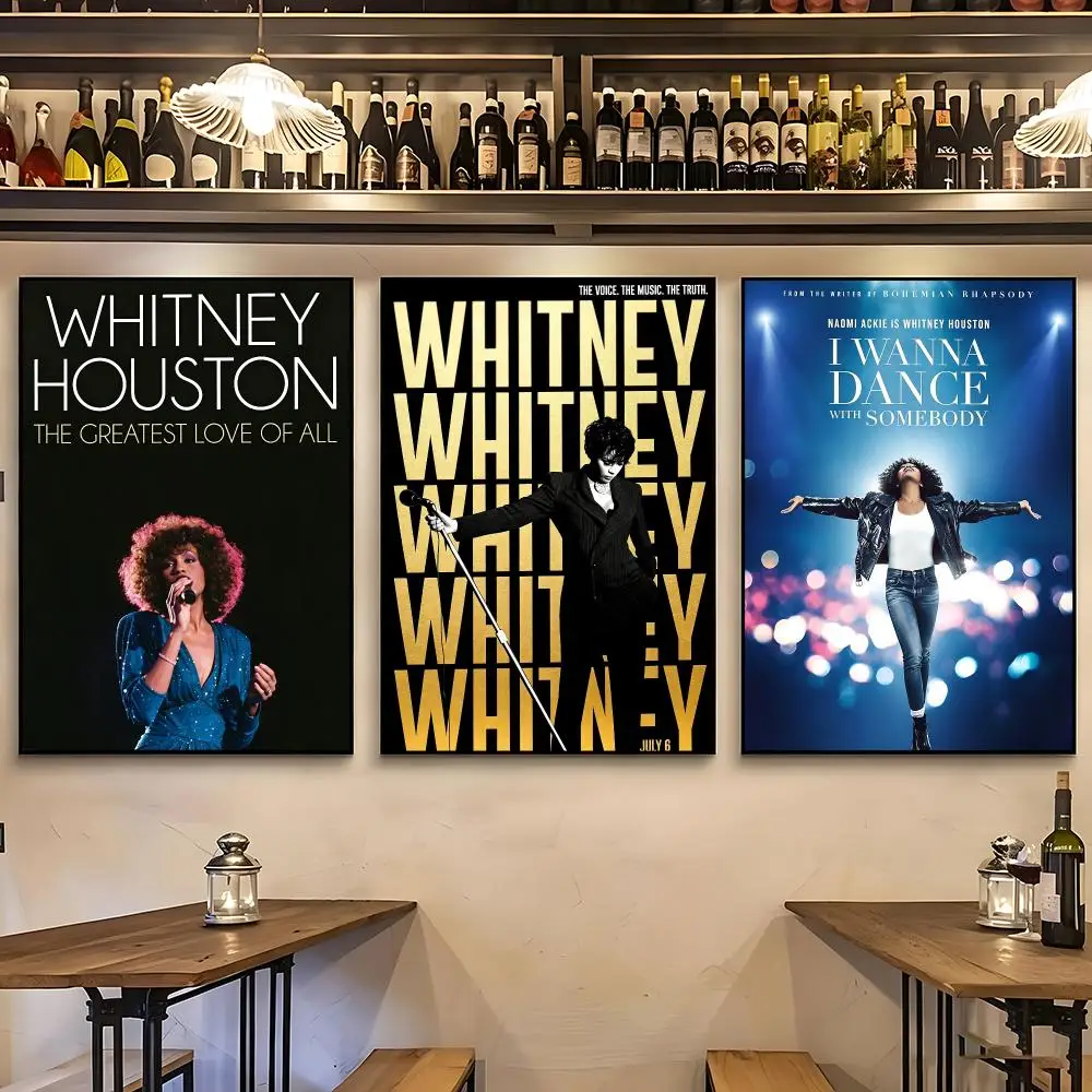 music Whitney Houston New Arrival Popular Art Print Poster HD Wall Art Sofa Home Decor Gift For Fans