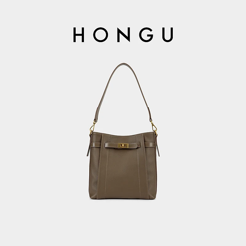 

HONGU New Vintage Large Capacity Tot Bag Women's Crossbody Phone Bag Light Luxury High Quality Shoulder Bag Brown Bag H51756153