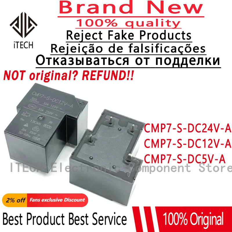 5-10PCS/Lot CMP7-S-DC12V-A 、CMP7-S-DC24V-A 、CMP7-S-DC5V-A DIP-5 New Original Relay CMP7-S-DC24V 、CMP7-S-DC12V 、CMP7-S-DC5V