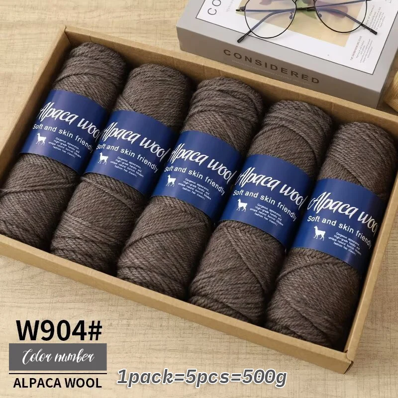 500 g alpacawolgaren, grof garen, handgeweven om warme en modieuze truien, windjacks, jassen, sjaals, hoeden, garen te maken