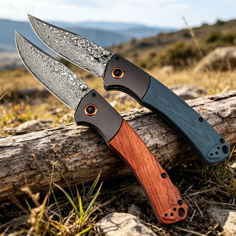 

15080 Folding Knife New High Quality Damascus Steel Blade Pocket Fishing Multi Tool Cutting Tool Outdoor Survival Knife