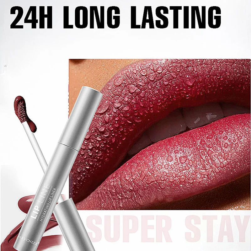 Matita labbra idratante Colorazione Velluto opaco Lucidalabbra Liquif impermeabile Smalto labbra Naturale a lunga durata Alta tinta Rosso