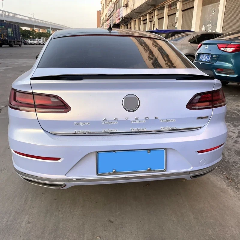 

For Volkswagen VW Arteon CC 2019 2020 2021 2022 ABS Plastic Primer Color Rear Trunk Lip Spoiler Car Accessories