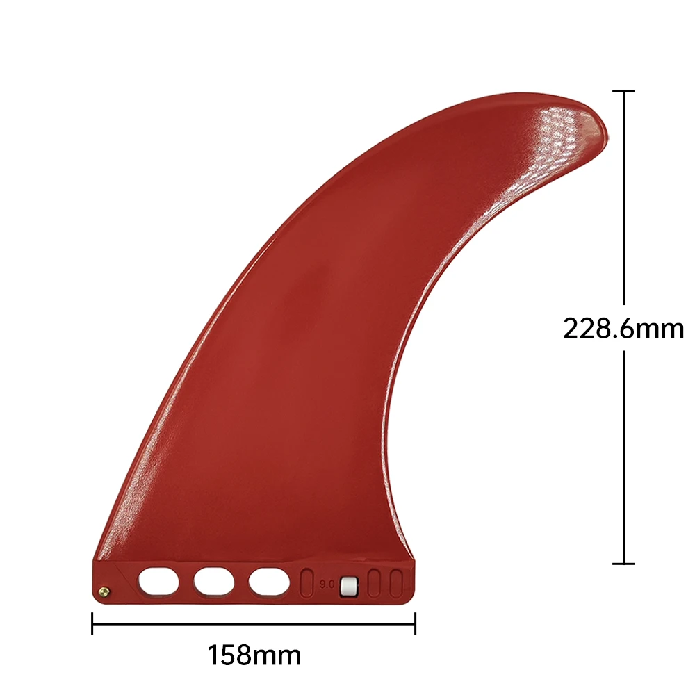 Longboard Single Fin UPSURF FCS II 9 Inch Performance Core for Fishing Kayak Pedal Drive Centre Fin Compatible with Plastic Surf