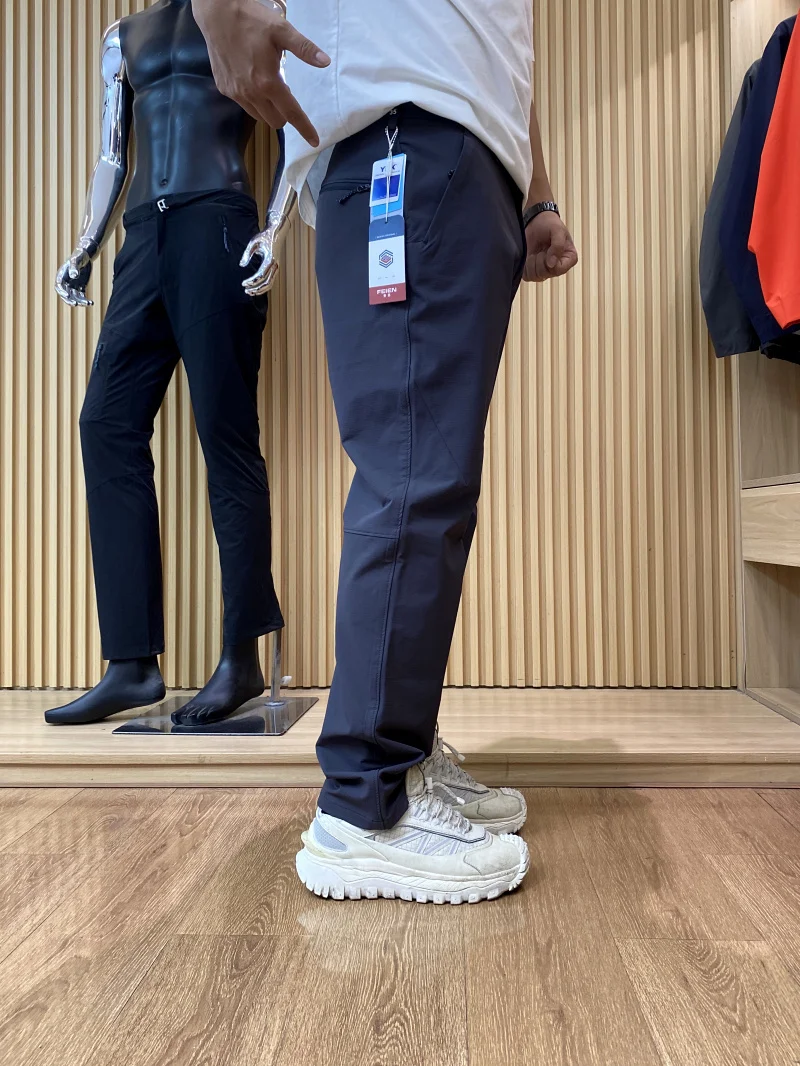 

Outdoor Waterproof Men's Casual Sports Pants Autumn Winter Hiking Mountain Climbing Elastic Straight Leg Pants Faion Urban ...