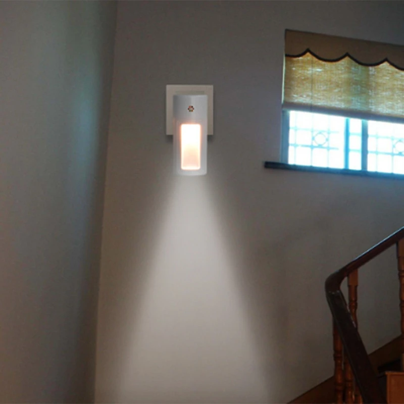 TKOH-2 pezzi luce notturna a LED semplice controllo della luce del corridoio luce notturna lampada da comodino per allattamento plug-in a risparmio energetico spina americana